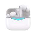 True wireless gaming Bluetooth headset in black with charging case and multiple ear tip sizes