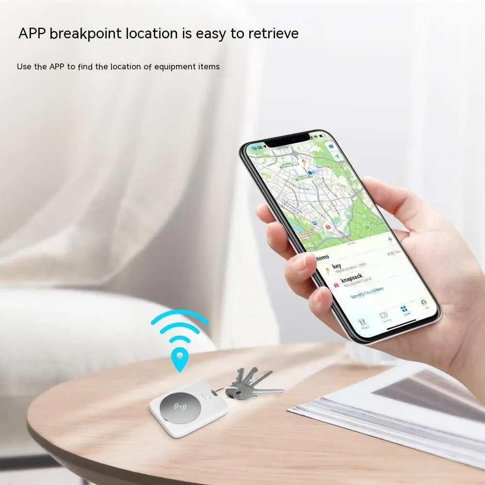White ABS plastic pet GPS tracking device with portable design for dogs and cats