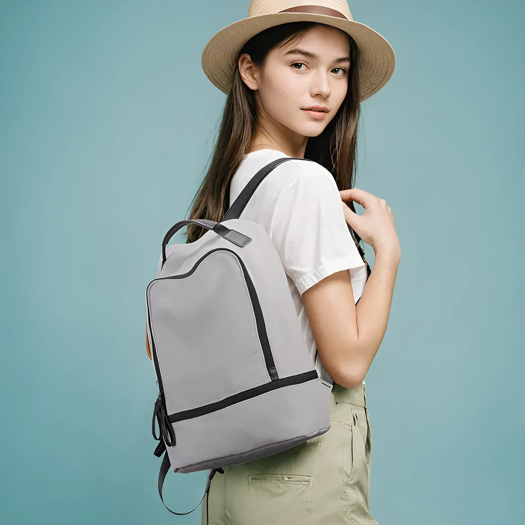 Marco Leideng light travel leisure backpack in blue black, fashion grey or olive green colours
