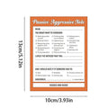 Musical notes playful design on a 13x10 cm colour-printed decorative table paper form card