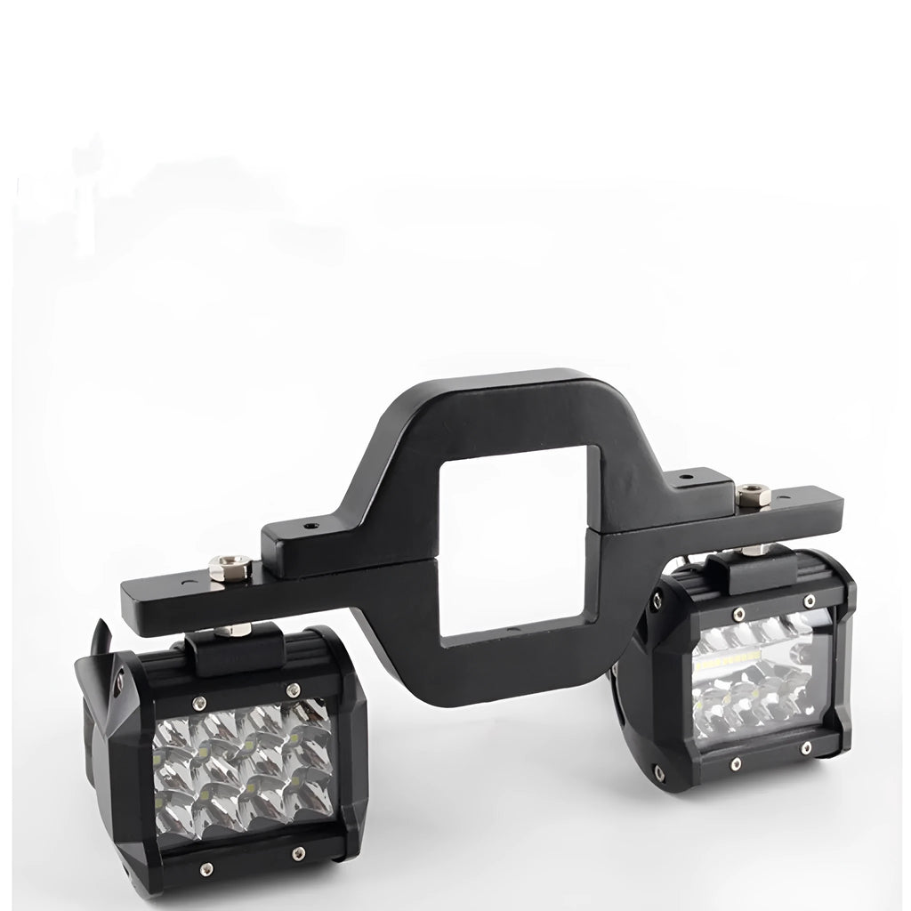 Black plastic trailer hook lamp holder support bracket for off-road vehicle modification
