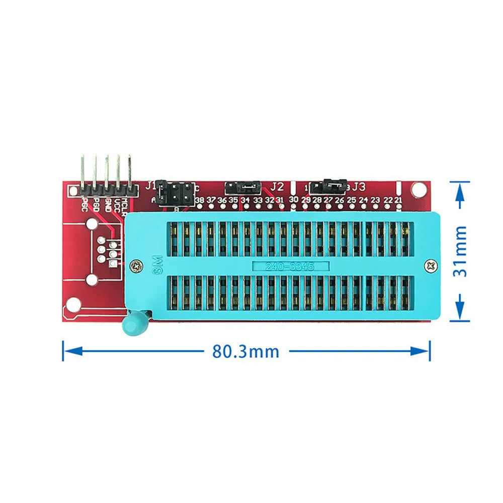 Offline simulation programmer burner unit for KIT3, KIT3.5, and ICD2 chip programming.