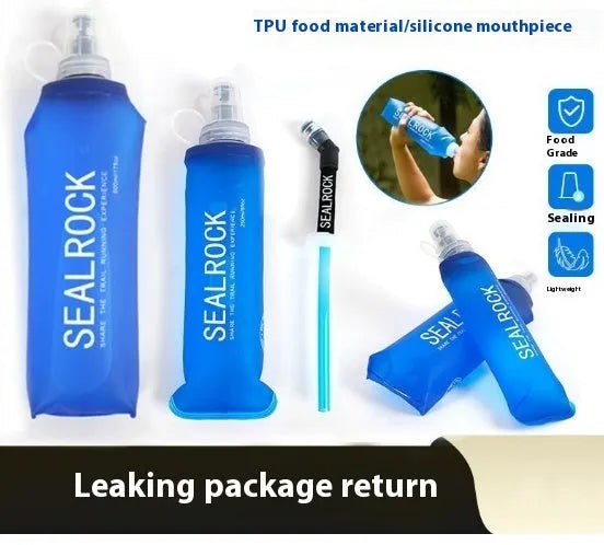 Plastic portable drinking straw with suction tube for mountain climbing and biking activities