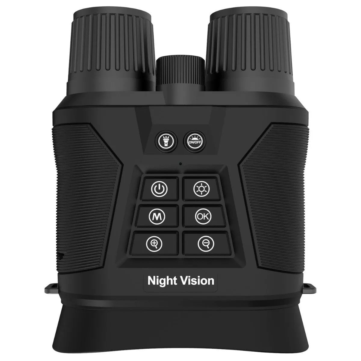 Infrared digital night vision binocular with 600m range, 3-inch display, and 850nm infrared spotlight