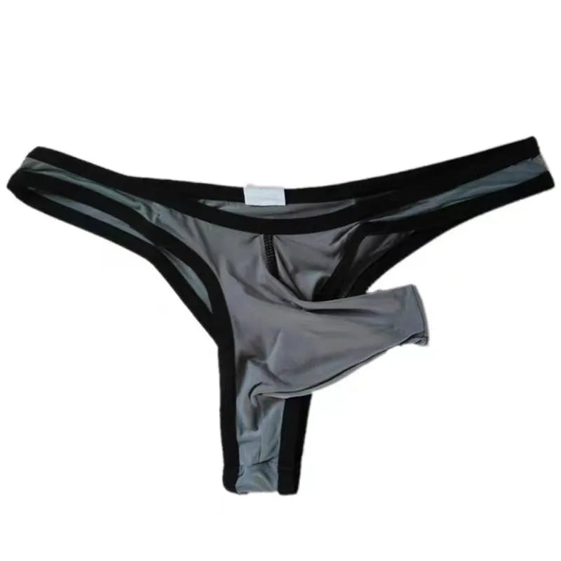 Men's ice silk elephant nose briefs in multiple colours with nylon fabric