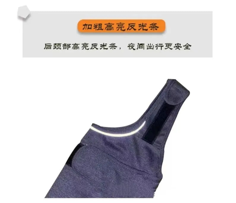 Heather Grey dog anxiety jacket or calming vest on a mannequin, showing soft fabric and secure fit.
