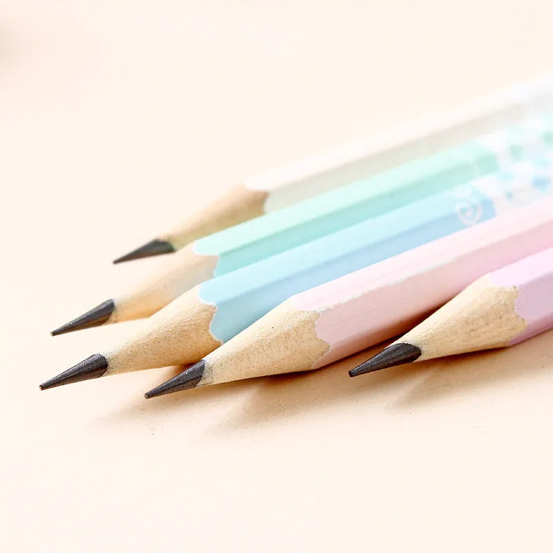 Basswood hexagonal HB pencil bulk pack showing 50 barrels.