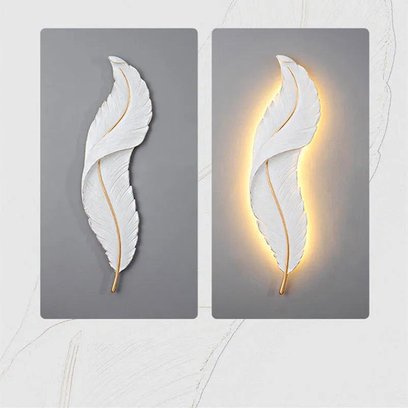 Modern minimalist LED wall lamp with PVC shade tricolor dimming white warm neutral light for bedroom