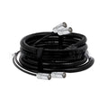 Cat5 and Cat6 Ethernet extension cable with blue PVC jacket and clear RJ45 connectors
