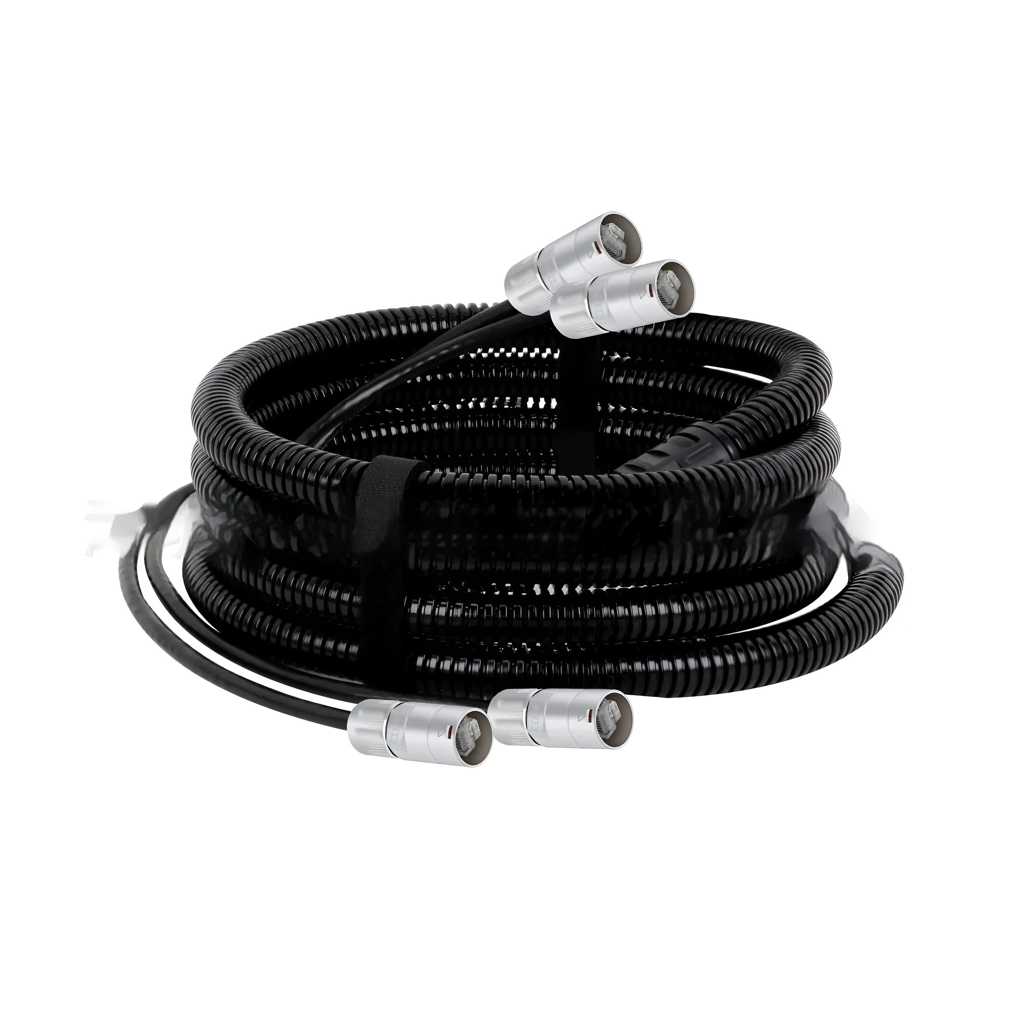 Cat5 and Cat6 Ethernet extension cable with blue PVC jacket and clear RJ45 connectors
