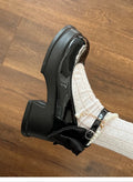 Women's black Mary Jane pumps with 6cm chunky heel and round toe design